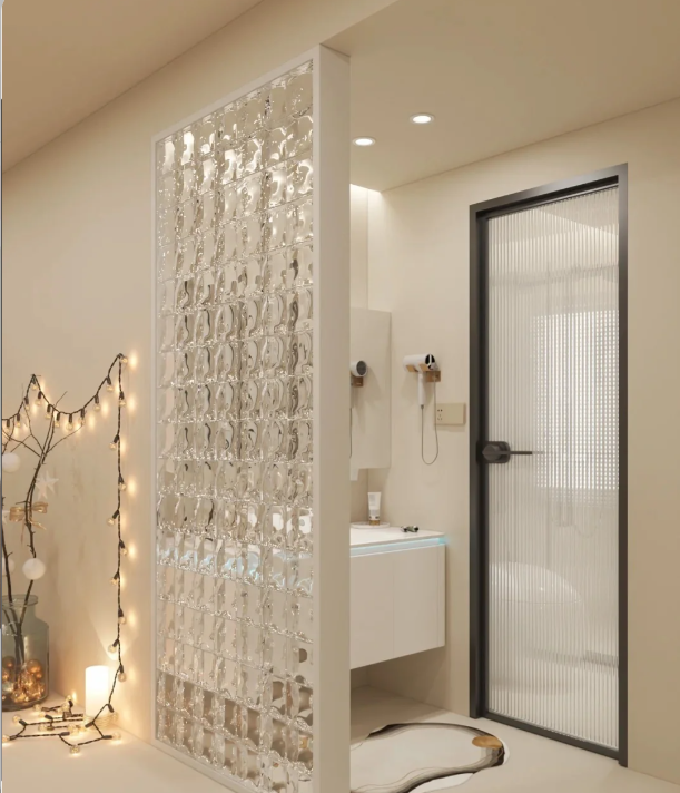 Glass Brick-Double-sided Ice Crystal Tile