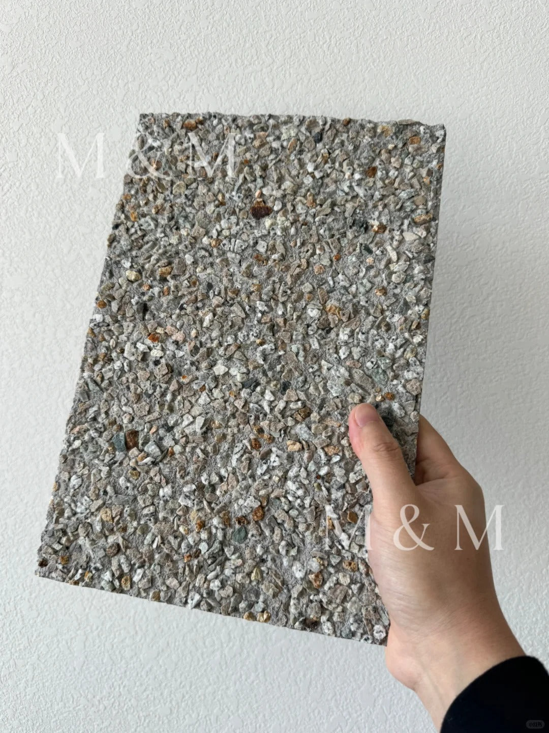 Art cement board washed stone wall plate