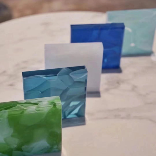 Jade glass Butterfly blue