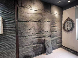 PU Veneer- Stone Peel Medium Board Panel No.4 Clear Water Grey