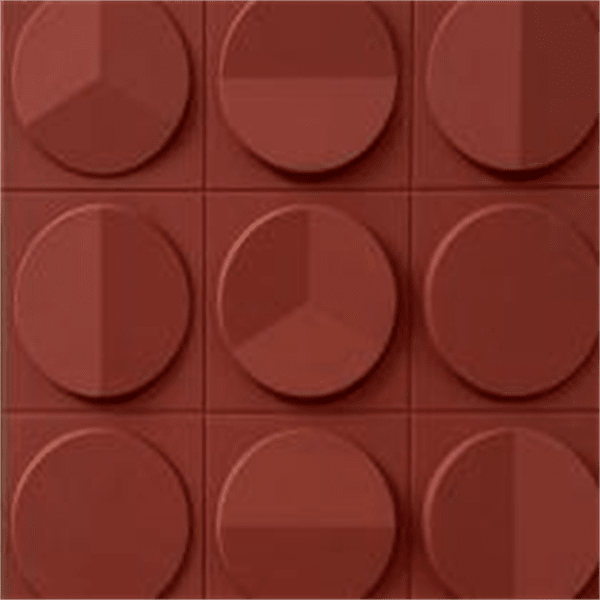 PU Veneer-Clock 8 Hermes Red