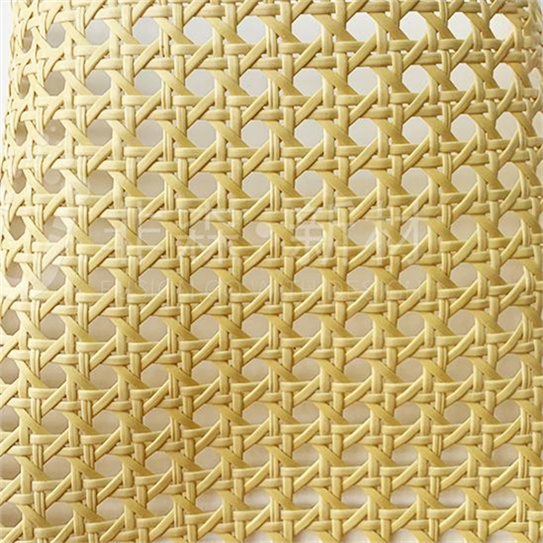 Bamboo weaving-Plastic Rattan Six Eyes Yellow