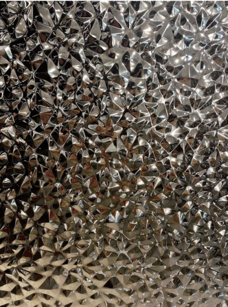 Corrugated plate-Diamond 304 stainless steel